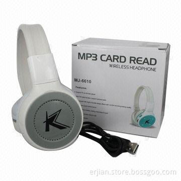 Hi-Fi Stereo Retractable Earphones with MP3 Player, TF Card Slot, Volume Control, OEM Service